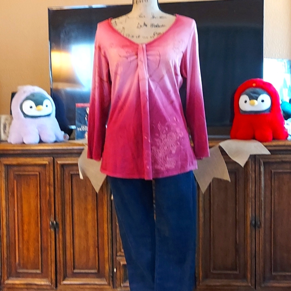 BEAUTFUL PINK BOHO TOP